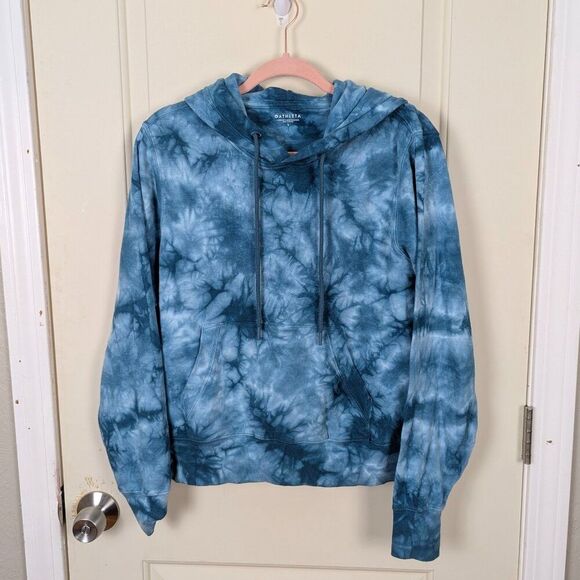 Athleta | Sundown Tie Dye Hoodie Sweatshirt Size Large - Picture 1 of 8